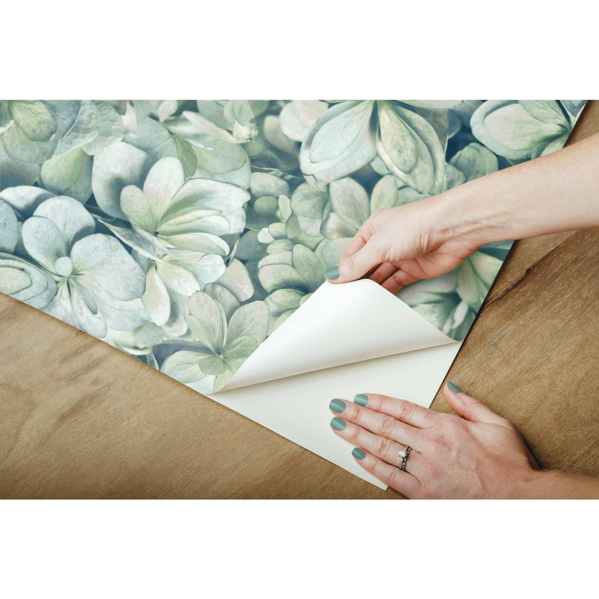 RoomMates Hydrangea Peel & Stick Wallpaper